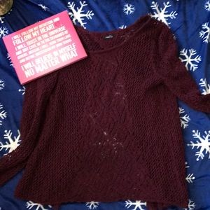 Burgundy sweater